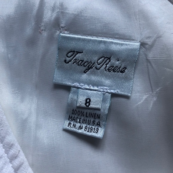 Tracy Reese size 8 White Linen summer dress - Picture 5 of 5